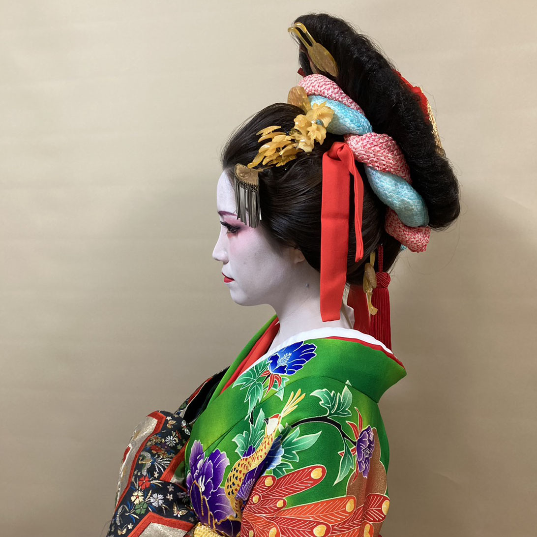 新日本髪(髪飾りレンタル付き)ヘアセット